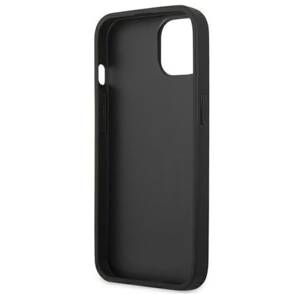 BMW iPhone 14 Plus Skal Læder Stamp - Sort Black