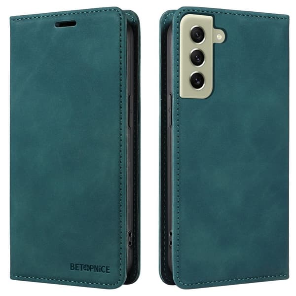 BETOPNICE 003 Plånboksfodral för Samsung Galaxy S21+ 5G - Konstläder - Grön