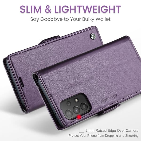 CASEME Plånboksfodral Konstläder för Samsung Galaxy A53 5G - Lila