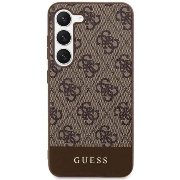 Guess Galaxy S23 Plus -kuori 4G Stripe Collection - Ruskea