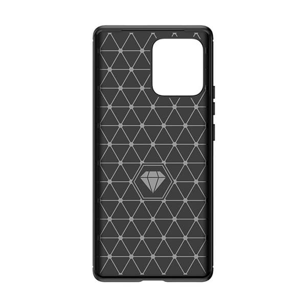 Mobilskal till Motorola Edge 40 Pro Carbon Silikon - Svart Black