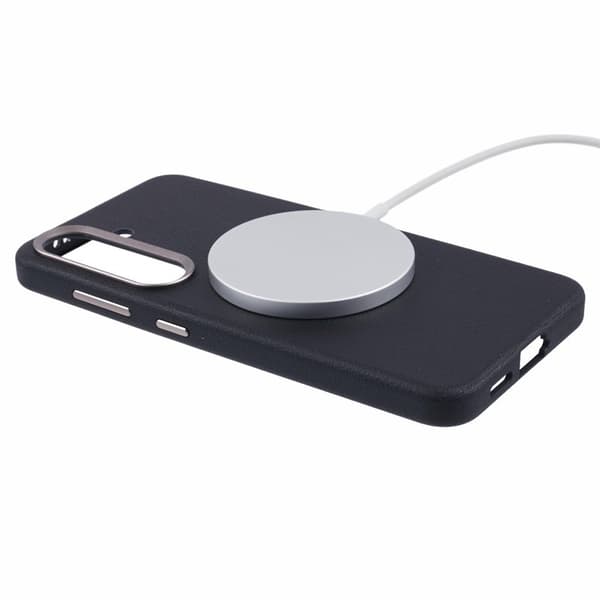 X-LEVEL Mobilskal till Galaxy S25+ MagSafe PU Läder Hård PC Svart