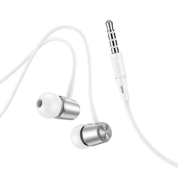 Hoco In-Ear Kablet Høretelefonstik 3.5mm M108 - Sølv Silver