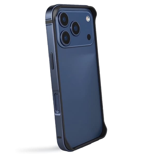 Mobilskal till iPhone 17 Pro Max Bumper Ultra Thin Metal TPU - Blå Blå