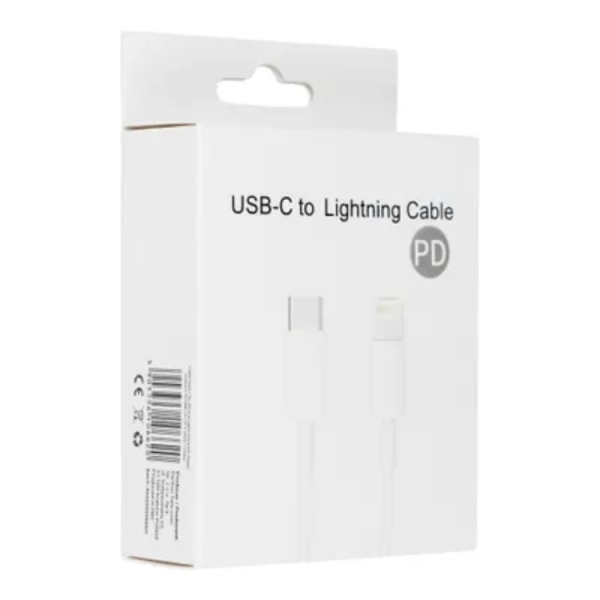 USB-C til Lightning-kabel (1m) - Hvid