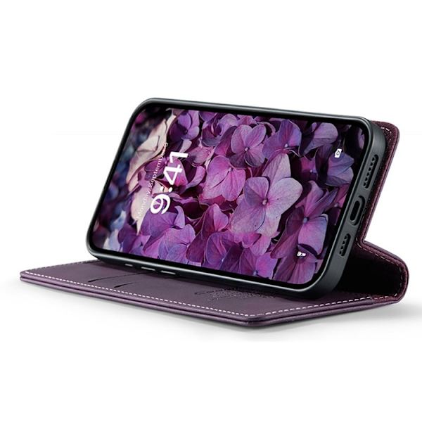 Caseme iPhone 16e Plånboksfodral RFID Blocking - Lila Lila
