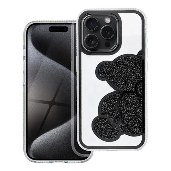 Telefontaske til iPhone 12 Pro Bamse - Sort Black