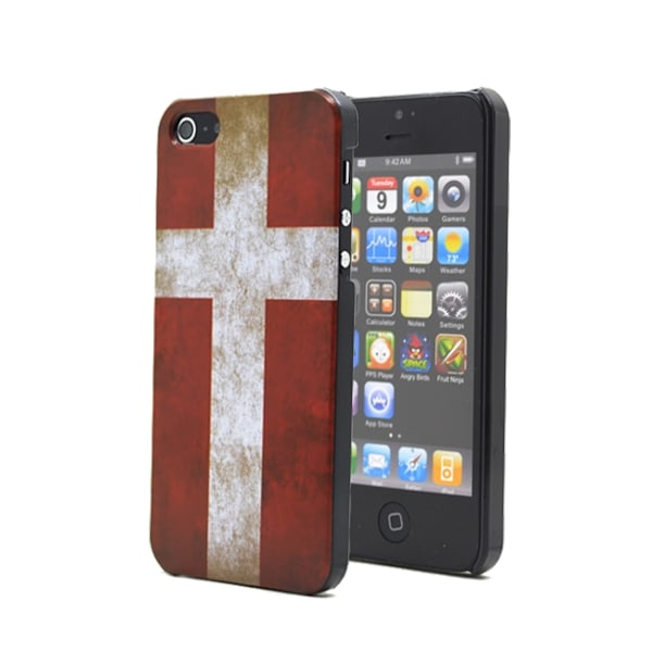 Danmarks flaggaBaksideskal till Apple iPhone 5/5S/SE Mönster