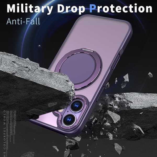 Mobilskal till iPhone 17 MagSafe TPU+PC Kickstand - Lila Lila