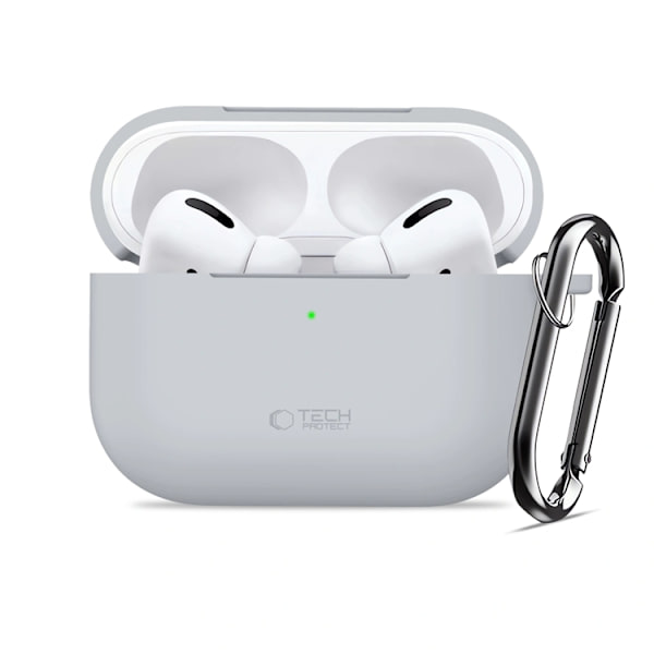 Tech-Protect Apple Airpods Pro 3 Skal Silikon Hook - Crayon Grå Grå
