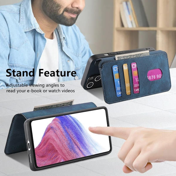 CASENEO Google Pixel 9a Plånboksfodral Konstläder - Blå