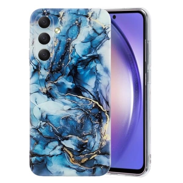 Samsung Galaxy S26 Skal Marmor Mönster Målat TPU - Grå