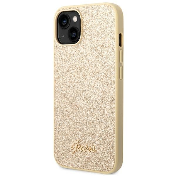 Guess Mobilskal till iPhone 14 Plus / 15 Plus MagSafe Glitter Script
