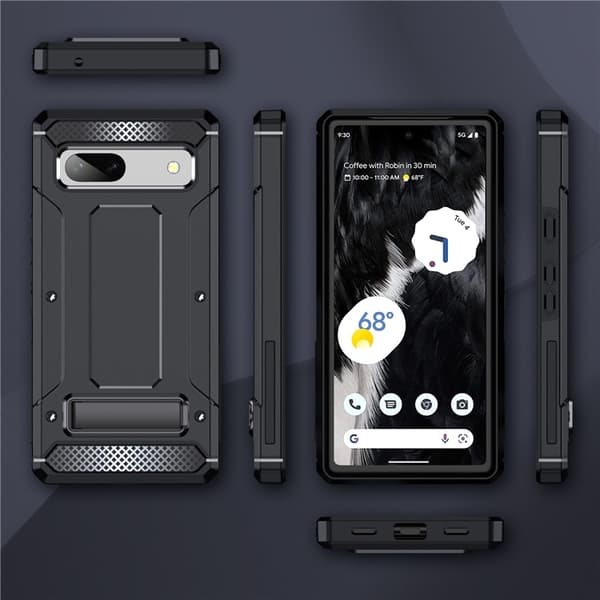 Mobilskal till Google Pixel 7 Kickstand Shockproof - Svart Svart