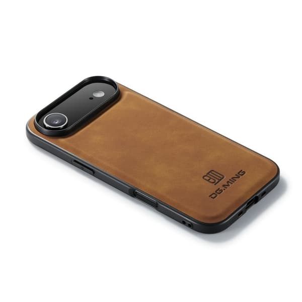DG.MING Mobilskal till iPhone Air PU Läder PC + TPU Hybrid - Brun