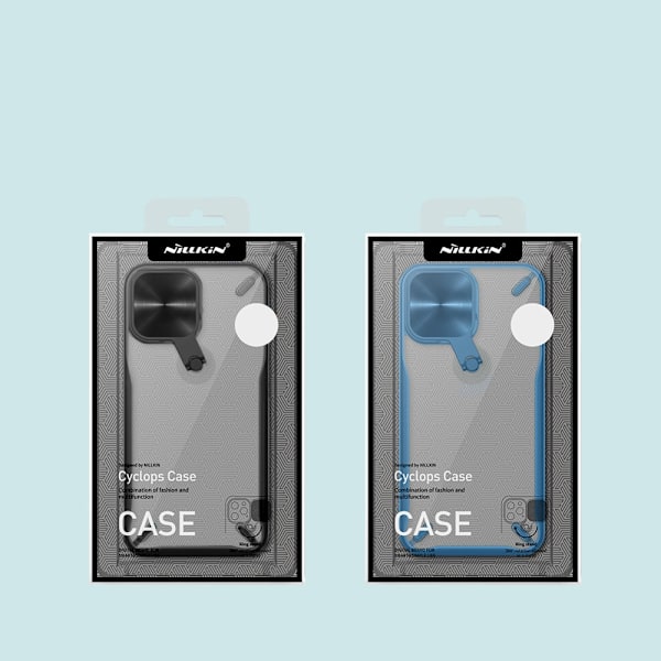Nillkin Cyclops Foldable Stand Skal iPhone 13 Pro Max - Blå