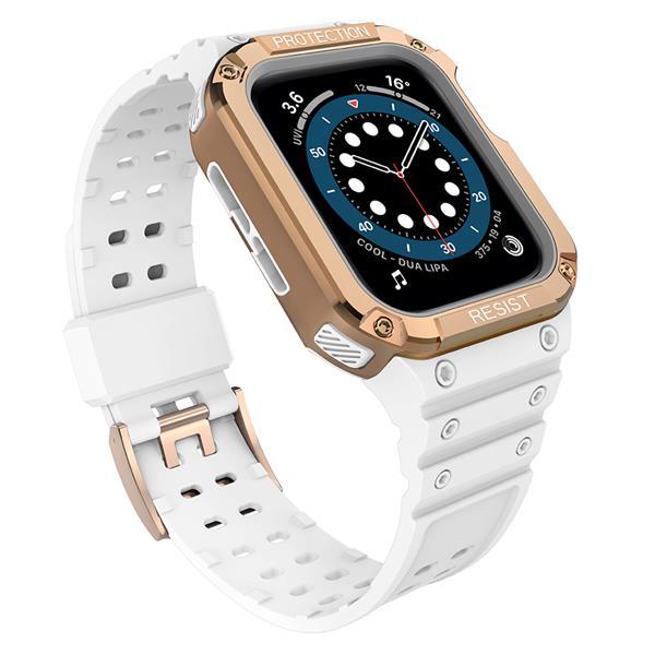 Armbånd, der er kompatibelt med Apple Watch 7/6/5/4/3/2/SE (42/44/45 mm) White
