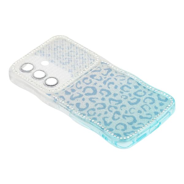 Mobilskal för Samsung Galaxy S26 TPU med rhinestones - Gradient Blå