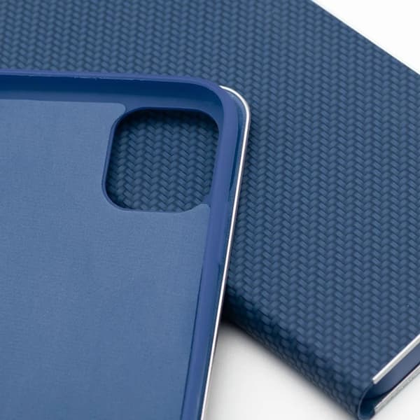 iPhone 17 Pro Max Pung Etui Luna Carbon - Blå Blå