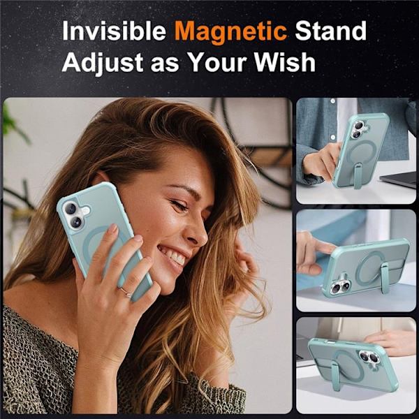Mobilskal till iPhone 17 MagSafe Kickstand - Blå Blå