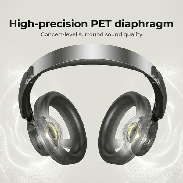 HTC Over-Ear Trådlösa Hörlurar Bluetooth ANC HP06 - Vit Vit