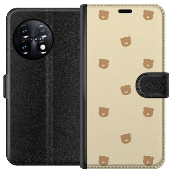 Plånboksfodral till OnePlus 11 med Björnmönster