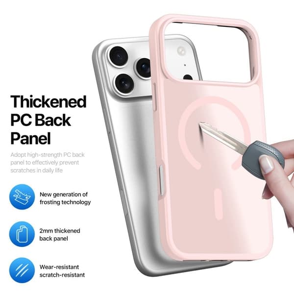 DUX DUCIS Yind Series Mobilskal till iPhone 17 Pro Max TPU + PC - Rosa