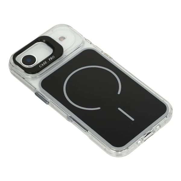 Mobilskal till iPhone Air MagSafe Lens Kickstand med Handrem Svart