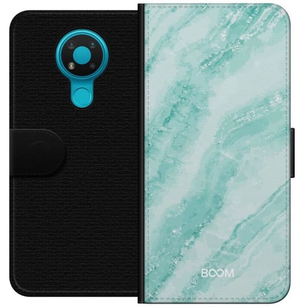 Pungcover til Nokia 3.4 med Mint Marble