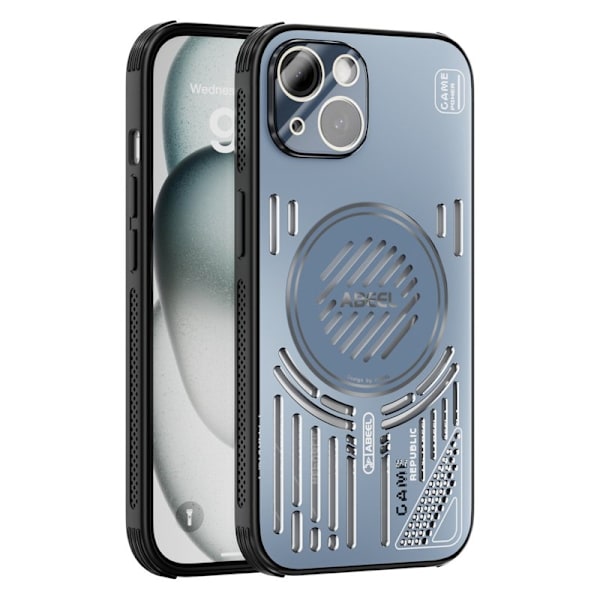 ABEEL Mobilskal till iPhone 13 Aluminium + PC + TPU - Blå