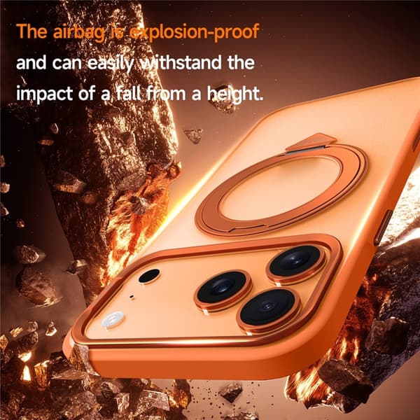 SULADA Telefontaske til iPhone 17 Pro Max MagSafe Anti-Fingeraftryk Orange