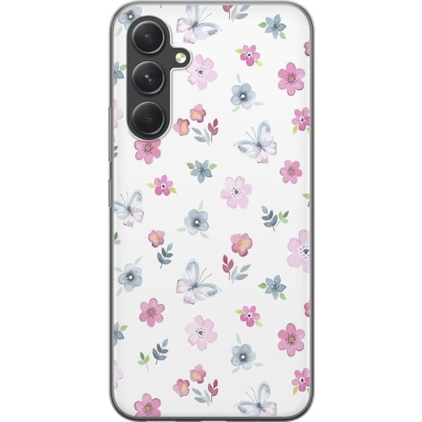 Mobilskal till Samsung Galaxy S24 med Blommor och fjärillar