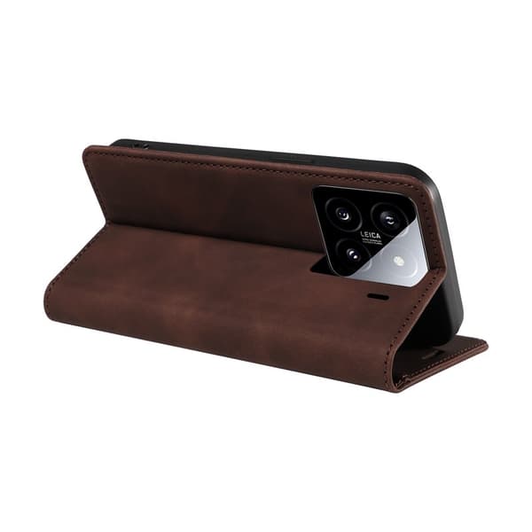 BETOPNICE 003 för Xiaomi 15 Plånboksfodral Konstläder - Brun