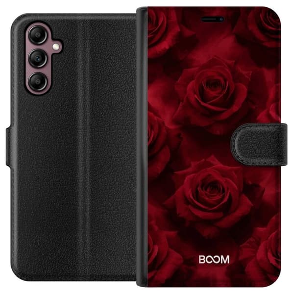 Plånboksfodral till Samsung Galaxy A14 5G med Crimson Rose