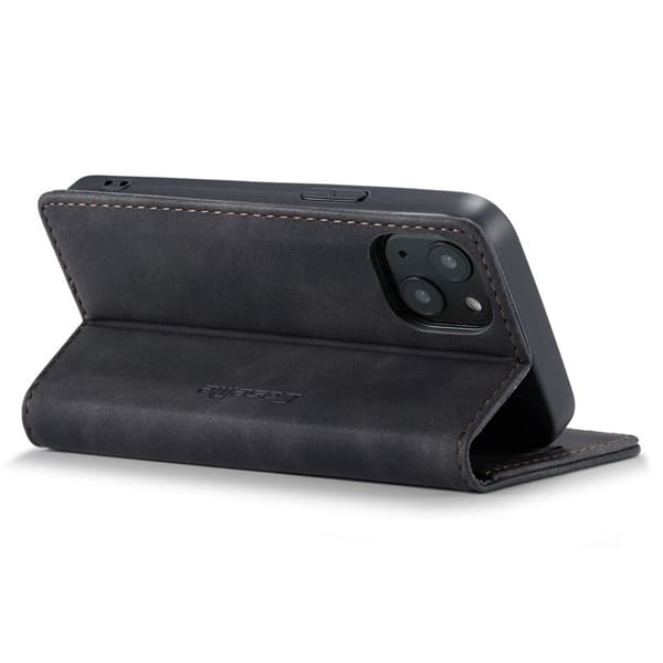 CASEME 013 iPhone 13 mini Plånboksfodral Konstläder Svart
