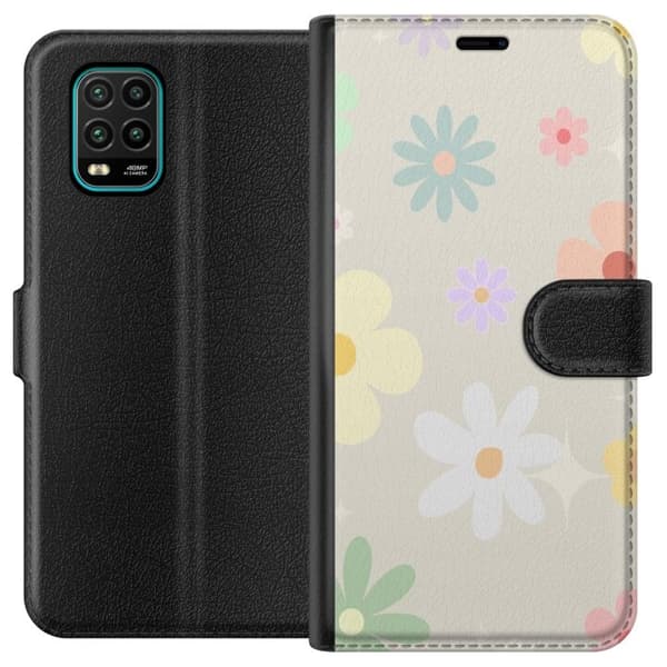 Pung Taske til Xiaomi Mi 10 Lite 5G med fejende blomster