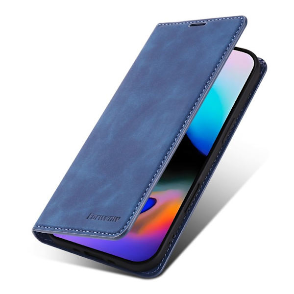 FORWENW iPhone Air Plånboksfodral Konstläder - Blå