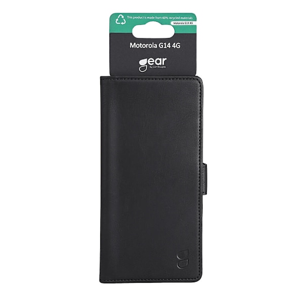 Gear Motorola Moto G14 4G Plånboksfodral - Svart Svart