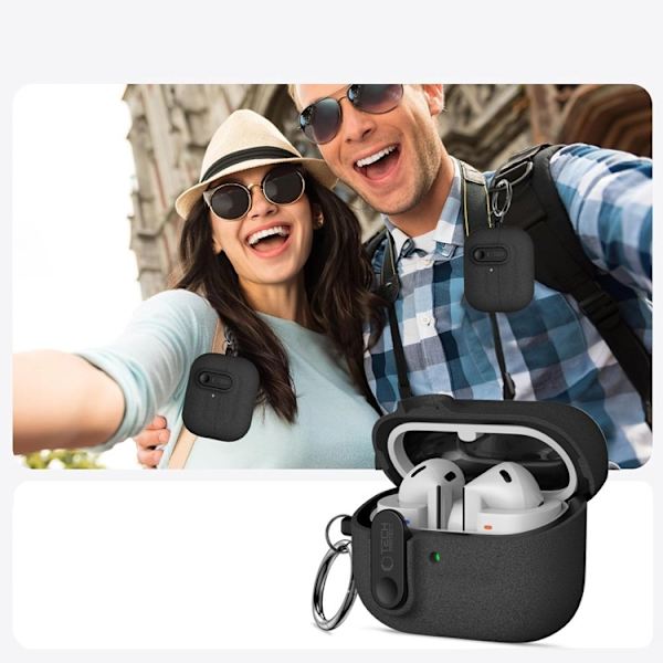 Tech-Protect Galaxy Buds 3/3 FE/3 Pro Skal Slim Hook Svart