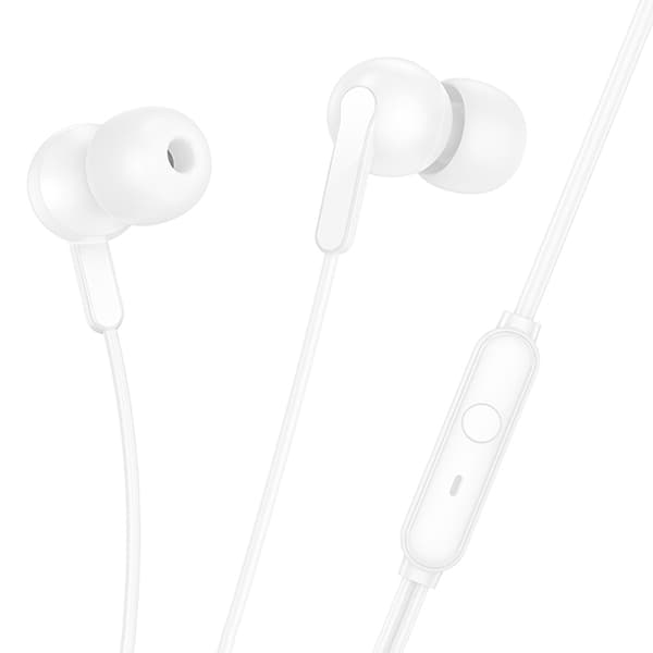 Hoco In-Ear Trådbundna Hörlurar Jack 3.5 mm M124 - Vit Vit