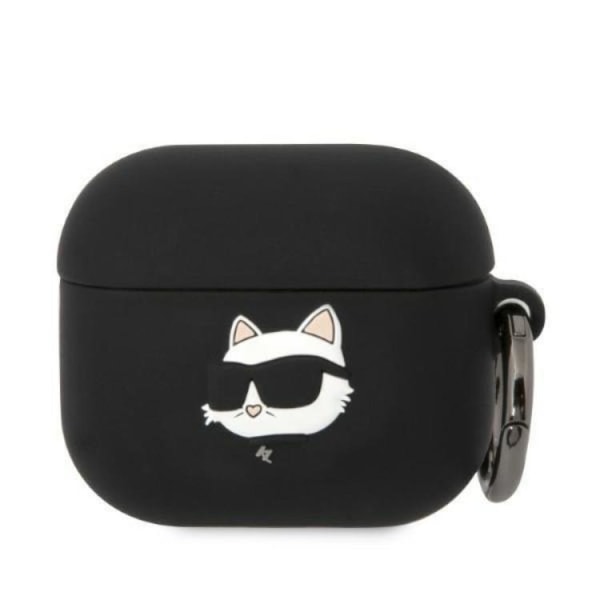 Karl Lagerfeld AirPods 3 Skal Silicone Choupette Head 3D - Svart