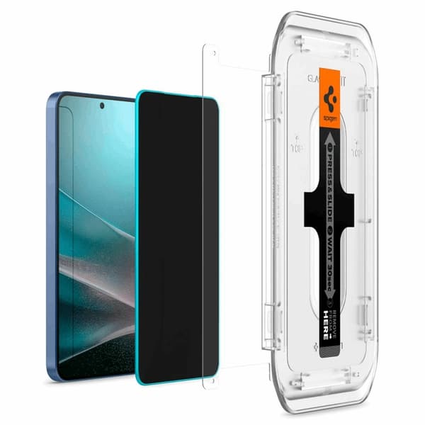 Spigen [2-Pack] Galaxy S25 Plus/S24 Plus Skärmskydd Härdat Glas EZ-FIT Svart