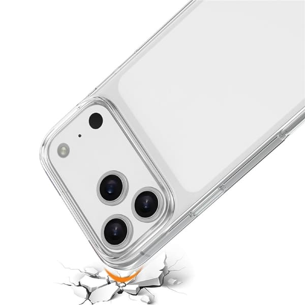 Mobilskal till iPhone 17 Pro Max TPU med Härdat Glas - Clear Transparent
