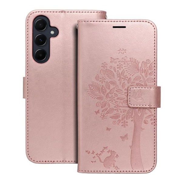 Galaxy A55 5G Plånboksfodral Mezzo - Tree Rose Guld