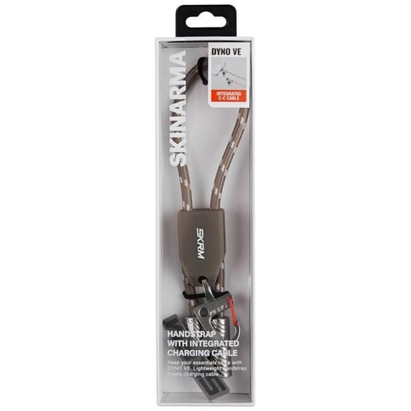 Skinarma 2in1 USB-C til USB-C kabel håndledssnor Dyno Ve - Beige Beige