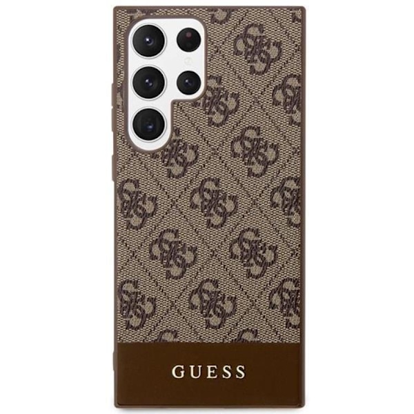 Guess Galaxy S24 Ultra Mobilskal Stripe Collection - Brun