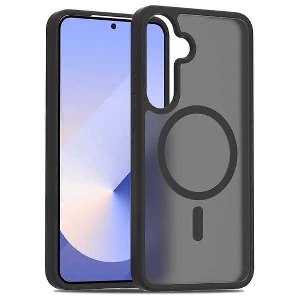 Mobilskal till Galaxy S25 Plus/S24 Plus MagSafe Skin Touch Acrylic Svart