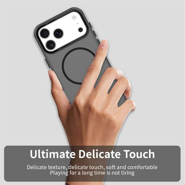 Mobilskal till iPhone 17 Pro MagSafe C-shaped Candy Color - Svart Svart
