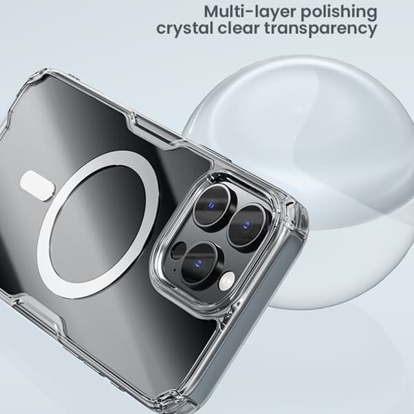 NILLKIN Pro Series Mobilskal till iPhone 16 Pro Max MagSafe Transparent