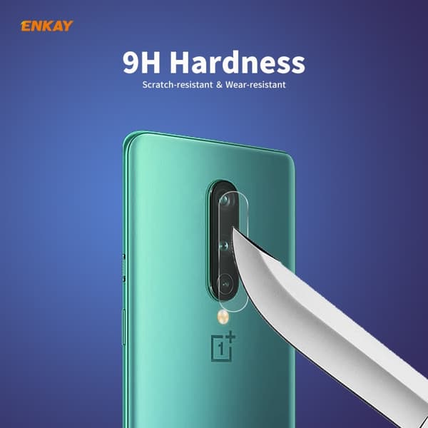 9H Härdat Glas Kameralinsskydd OnePlus 8 Transparent